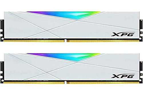 XPG DDR4 D50 RGB 16GB (2x8GB) 3200MHz PC4-25600 U-DIMM 288-Pins Desktop Memory CL16 Kit White (AX4U32008G16A-DW50)