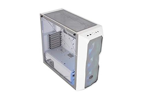 Cooler Master Tempered Glass TD500 Case with Tessellated Mesh - White, with ARGB Controller (MCB-D500D-WGNN-S01)