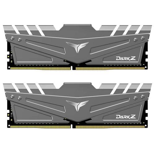 TEAMGROUP T-Force Dark Z DDR4 16GB Kit (2 x 8GB) 3600MHz (PC4-28800) CL 18 288-Pin SDRAM Desktop Gaming Memory Module Ram - Gray - TDZGD416G3600HC18JDC01