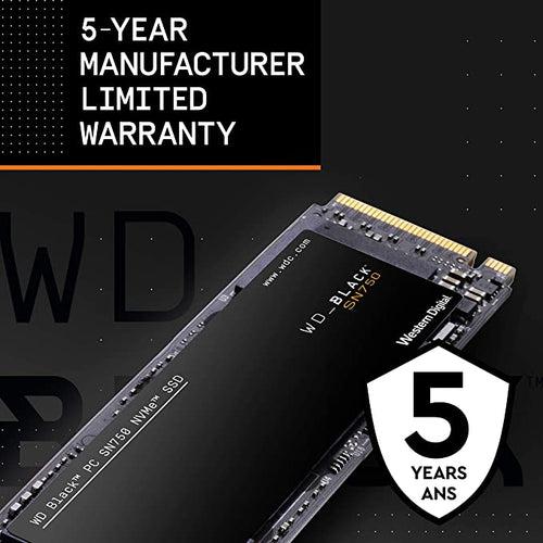 Western Digital WD Black PCIe NVMe SSD, 3400MB/s R, 2900MB/s W 2TB