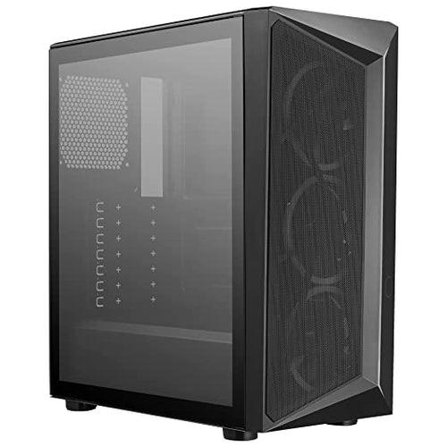 Cooler Master CMP510 Case - Mesh Intakes, ARGB Edge Strip, Ventilated PSU Shroud & 350mm GPU Clearance, Black, ATX (CP510-KGNN-S00)