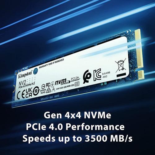 Kingston NV2 500GB1TB/2TB M.2 2280 NVMe PCIe Internal SSD Up to 2100 MB/s SNV2S/500G