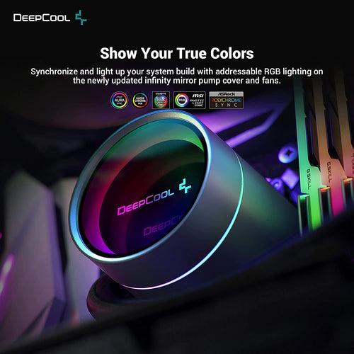 DEEPCOOL Castle 360 EX ARGB Addressable RGB LED CPU Liquid Cooler I AIO Support Intel LGA2066/2011-v3/2011/1700/1200/1151/1150/1155 I AMD sTRX4/sTR4/AM4 - DP-GS-H12W-CSL360EX-AR