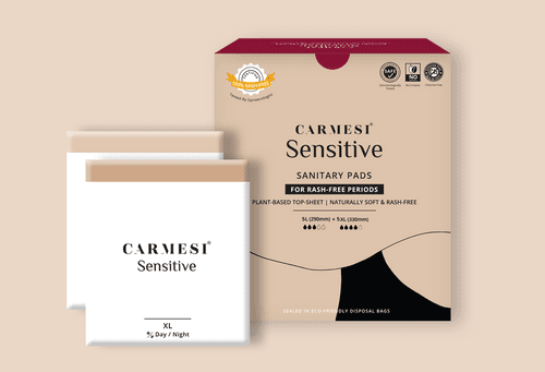 Carmesi Sensitive Sanitary Pads | Rash-Free | Plant-based