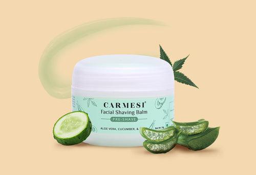 Carmesi Pre-Shave Facial Shaving Balm for Women