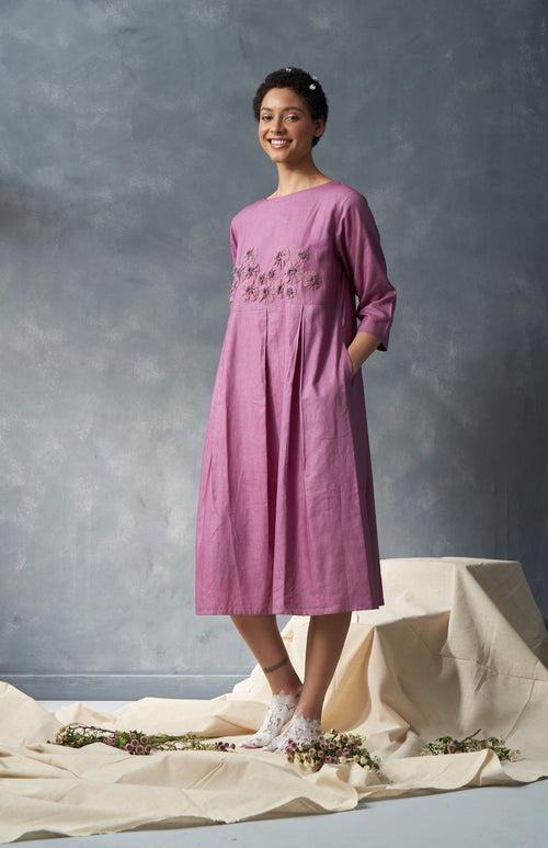 Lotus Pond Hemp Dress