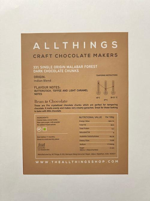 33% Milk Couverture Baking Chocolate