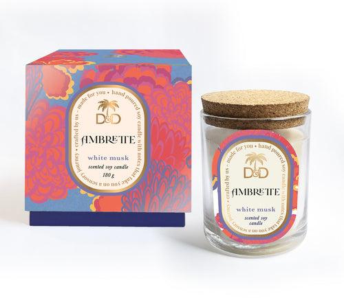 Ambrette Scented Soy Candle