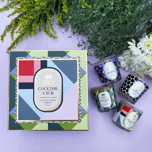 Cocktail Club set of scented soy candles