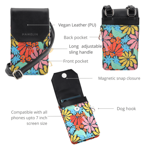 The Mobile Sling Bag (Vibrant Daisies)