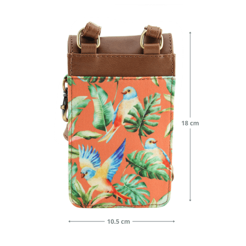 The Mobile Sling Bag (Coral Flutter)