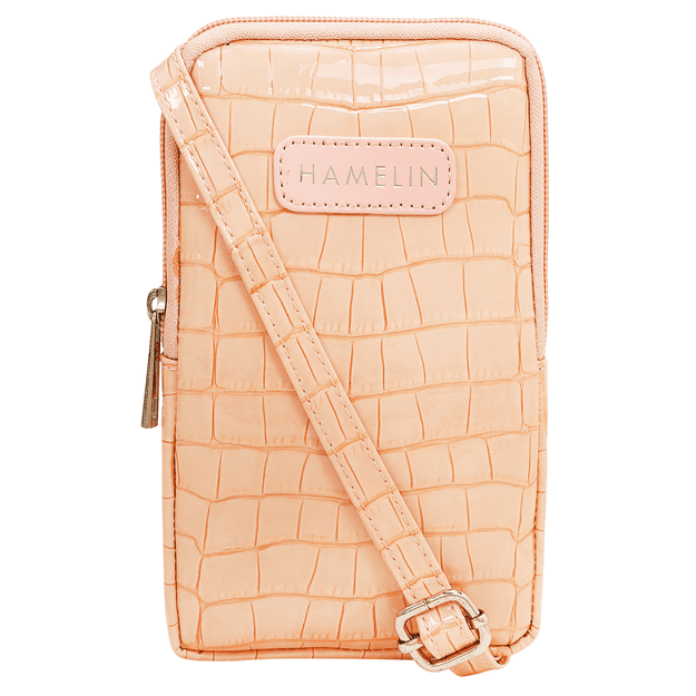 The Mobile Sling Bag Zipped (Soft Pink)