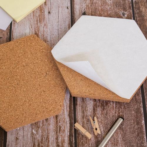 Beehive Cork Pinboard (Set of 7 - Natural/ Yellow)