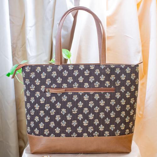 Akola Kantha Work Tote for Women - Final sale