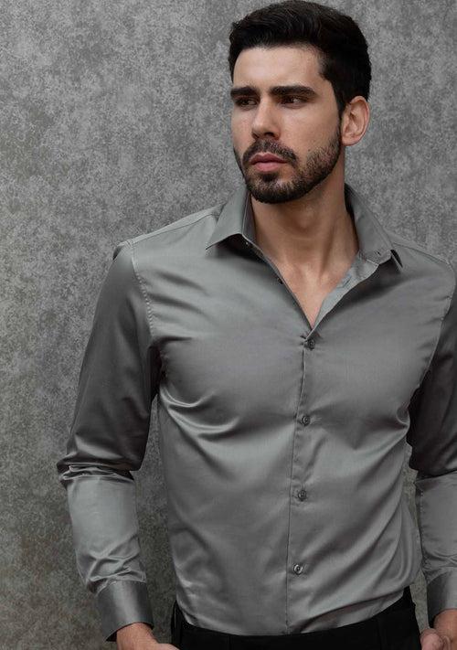 Classic Shirt in Titanium