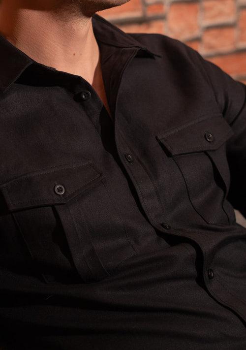 The Utility Shirt in Black