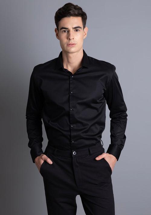 Classic Shirt in Jet Black