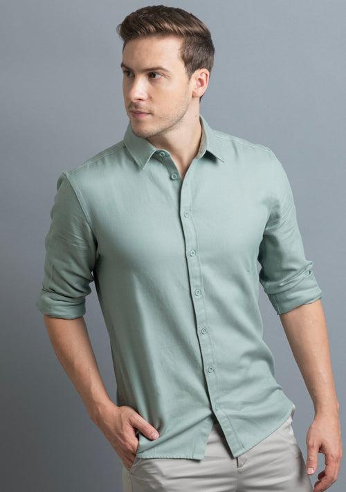 Tencel™ Shirt in Sage Green