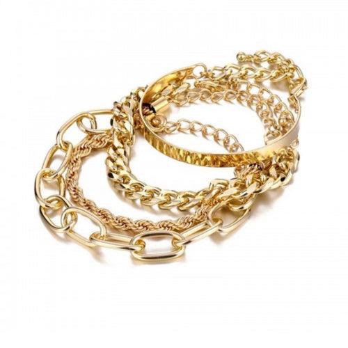 Link Link Bracelet Cuff Stack