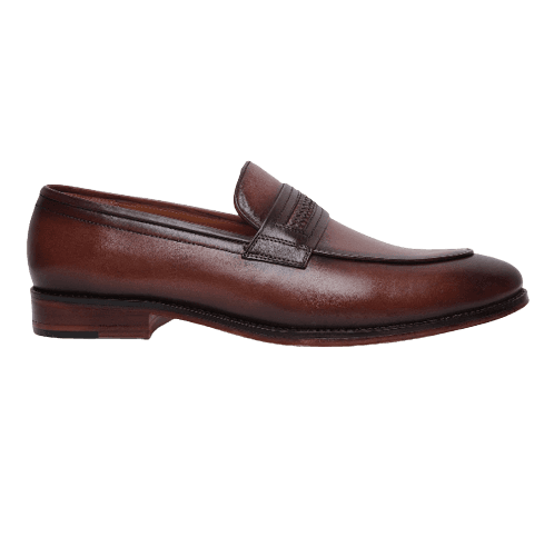 Matteo Weaving Slipon Leather Sole Shoes