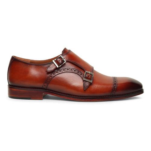 Style Double Monk Strap Handmade Shoes