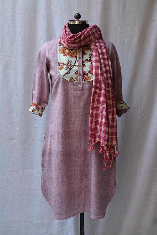 Printed Yoke Kurta