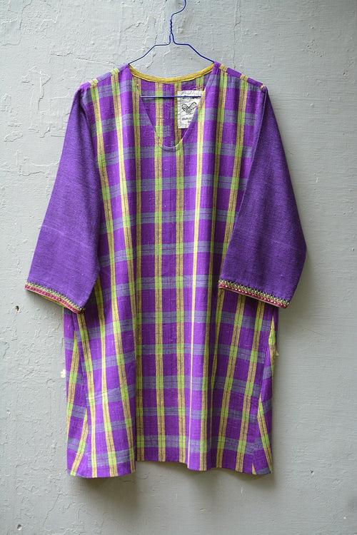 Purple Tunic with Embroidery in Size 'L'