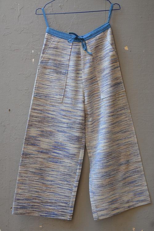 Space-Dyed Yarn Straight Pants in Size 'S'