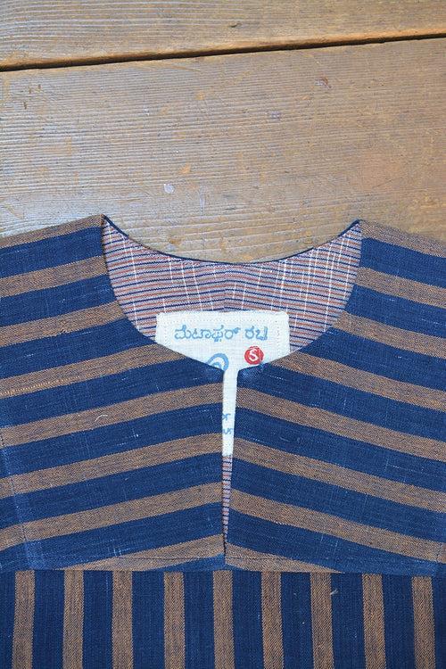 Striped Raglan Kurta in Size 'S'