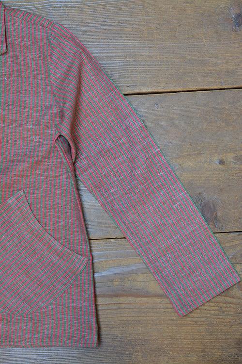 Striped Short Jacket in Size 'S'