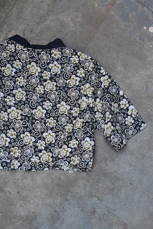 Cotton Blouse with Collar: Printed