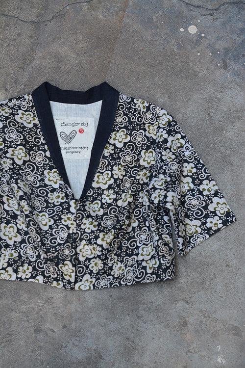 Cotton Blouse with Collar: Printed