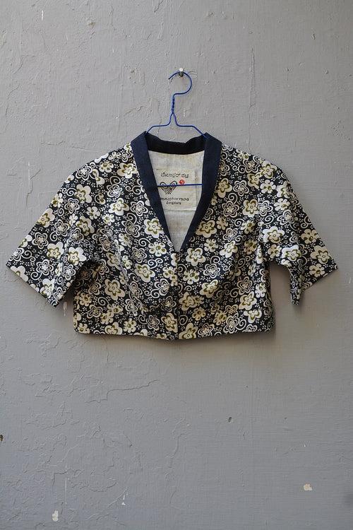 Cotton Blouse with Collar: Printed