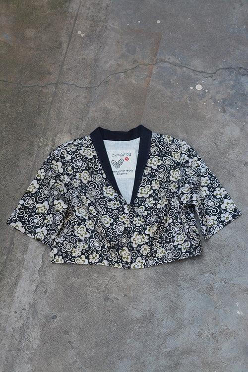 Cotton Blouse with Collar: Printed