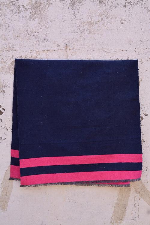 Handwoven Cotton Dhurrie - Symphony Blue.