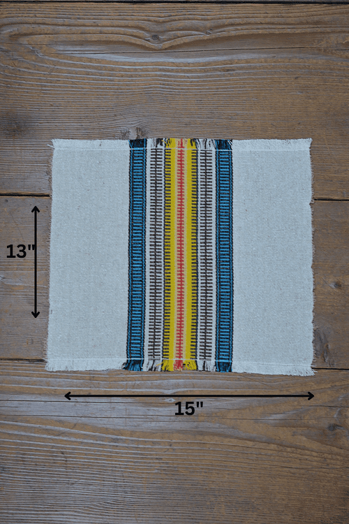 Placemats for Dining Table: Yellow & Blue