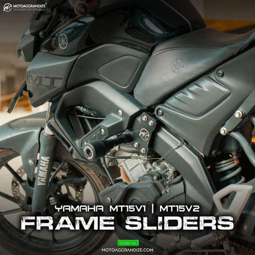 Motoaggrandize Frame Sliders for Yamaha R15 V2 | R15 V3 | R15S | MT15