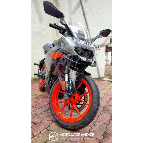 KTM RC 125/ 200/ 250/ 390 Combo | Frame Sliders, Compact Tail Tidy, Radiator Guard, Fork Sliders