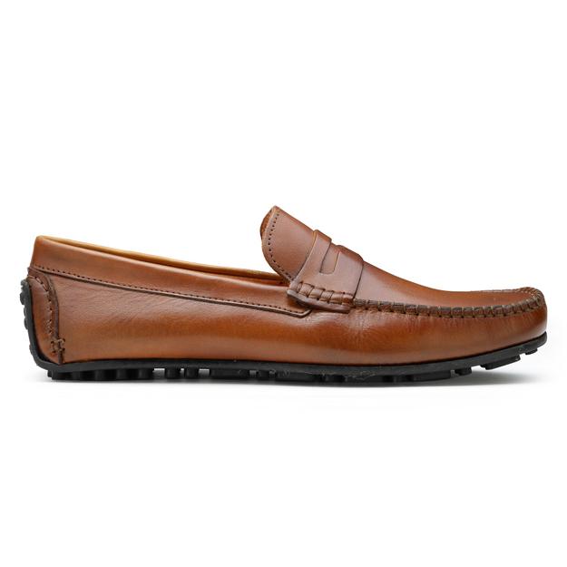 Jack: Men Tan Penny Loafer