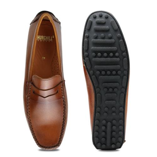 Jack: Men Tan Penny Loafer