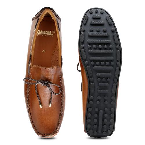 James : Men Tan Loafer