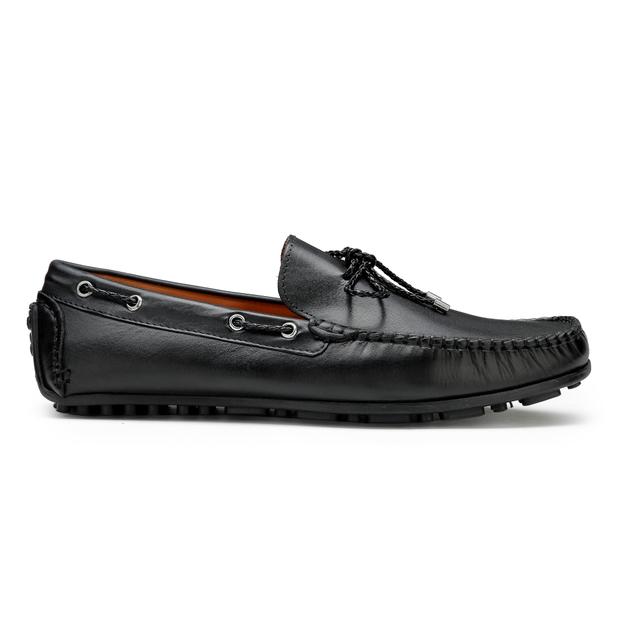 James : Men Black Loafer