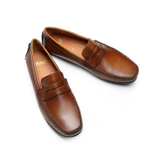 Jack: Men Tan Penny Loafer