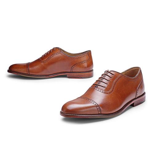 Travis: Tan Cap Toe Oxford