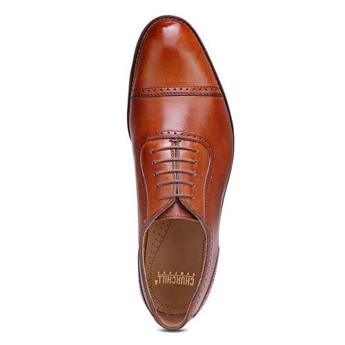 Travis: Tan Cap Toe Oxford