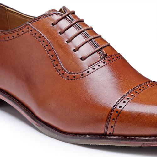 Travis: Tan Cap Toe Oxford