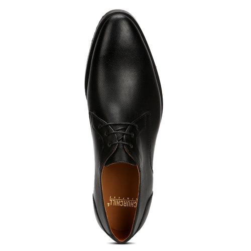 Mason: Black Textured Derby