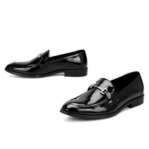 Cobb: Patent Black Bit Loafer