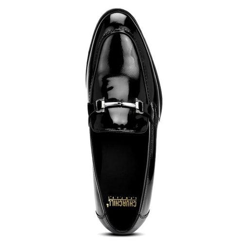 Cobb: Patent Black Bit Loafer