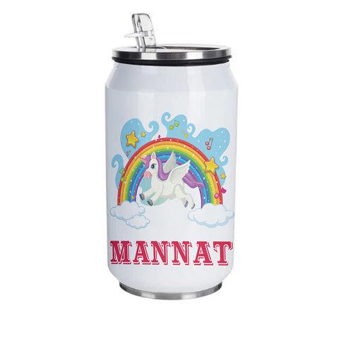 Unicorn Customized Steel Sipper Can 350 Ml for Kids